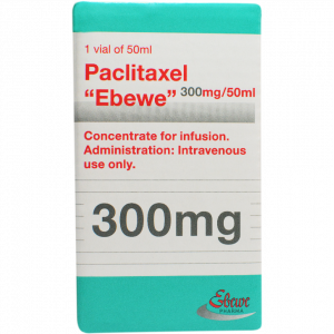 PACLITAXEL EBEWE 300 MG / 50 ML ( PACLITAXEL 6 MG / ML ) CONCENTRATE FOR DILUTION FOR IV INFUSION 50 ML VIAL
